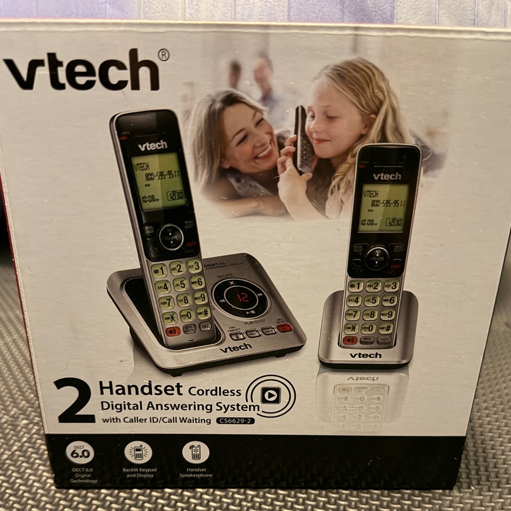 VTech Black Cordless Digital Answering System